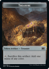 Saproling // Treasure Double-Sided Token [Double Masters 2022 Tokens] | Card Merchant Takapuna