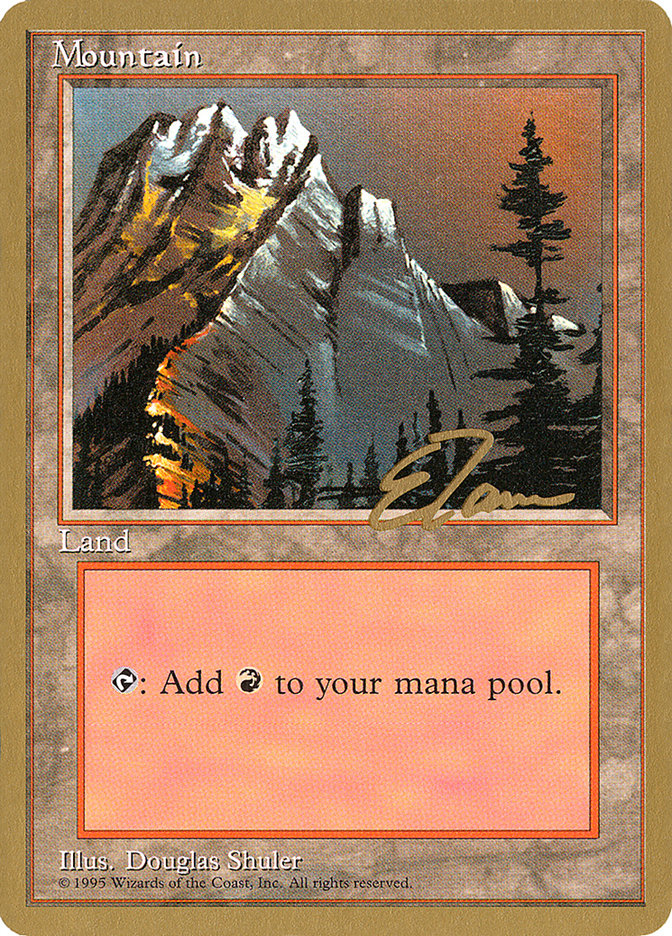 Mountain (et373) (Eric Tam) [Pro Tour Collector Set] | Card Merchant Takapuna