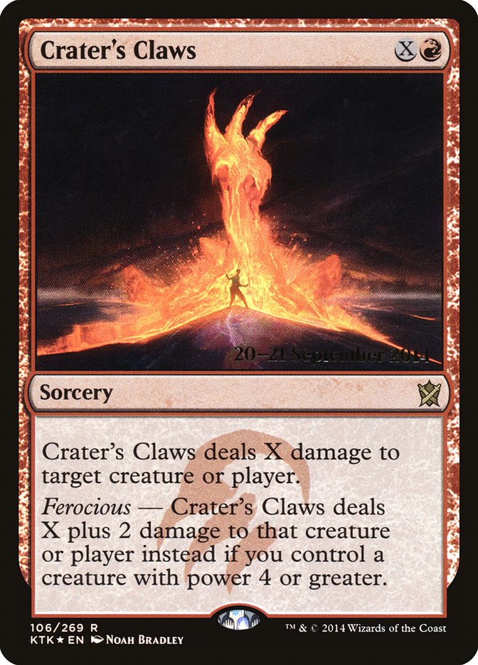 Crater's Claws [Khans of Tarkir Prerelease Promos] | Card Merchant Takapuna