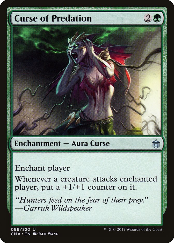 Curse of Predation [Commander Anthology] | Card Merchant Takapuna