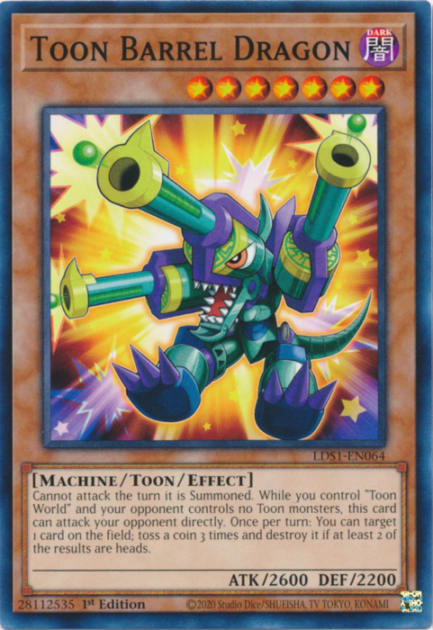 Toon Barrel Dragon [LDS1-EN064] Common | Card Merchant Takapuna