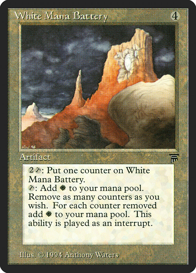 White Mana Battery [Legends] | Card Merchant Takapuna