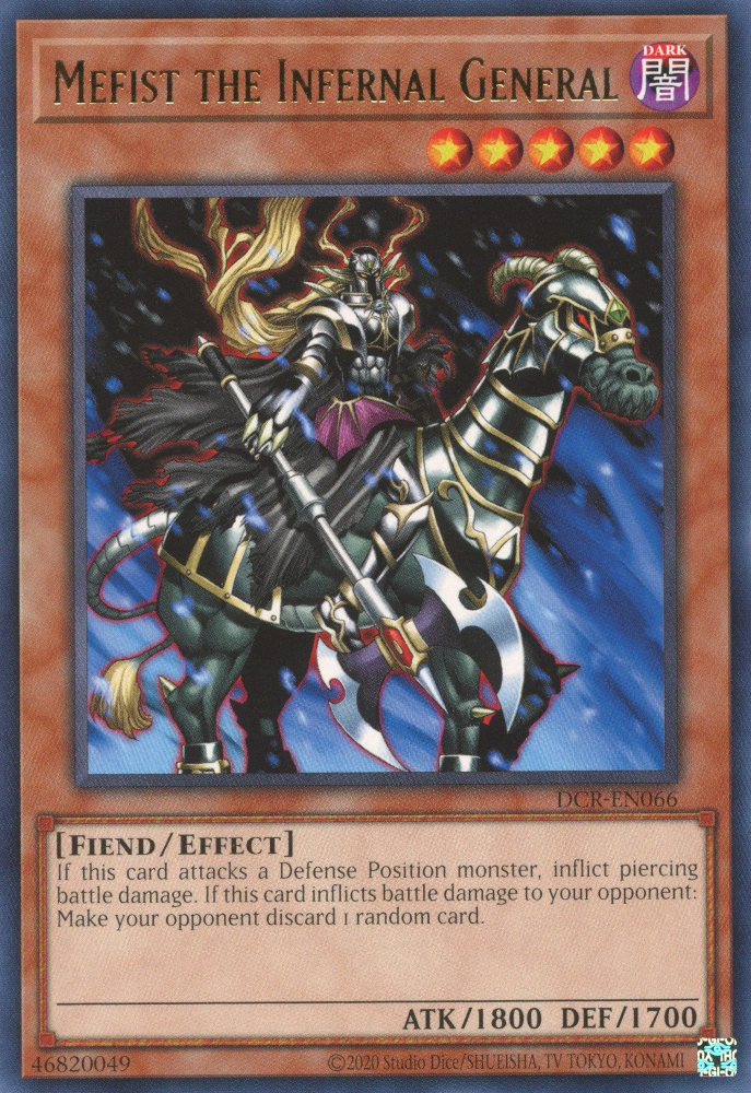 Mefist the Infernal General [DCR-EN066] Rare | Card Merchant Takapuna