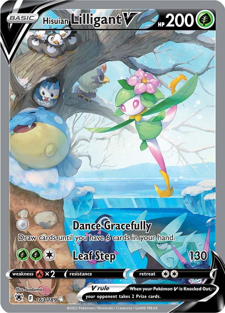 Hisuian Lilligant V (163/189) [Sword & Shield: Astral Radiance] | Card Merchant Takapuna