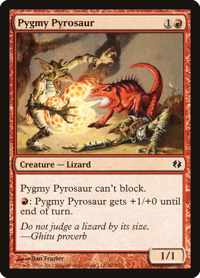 Pygmy Pyrosaur [Duel Decks: Venser vs. Koth] | Card Merchant Takapuna