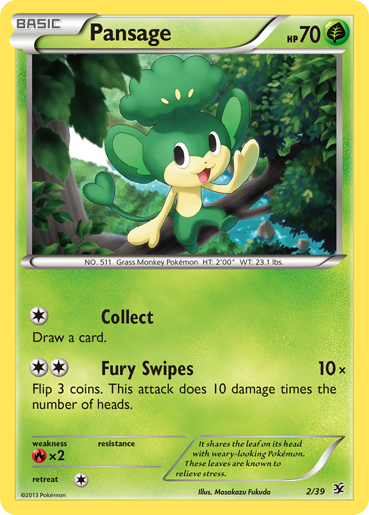 Pansage (2/39) [XY: Kalos Starter Set] | Card Merchant Takapuna