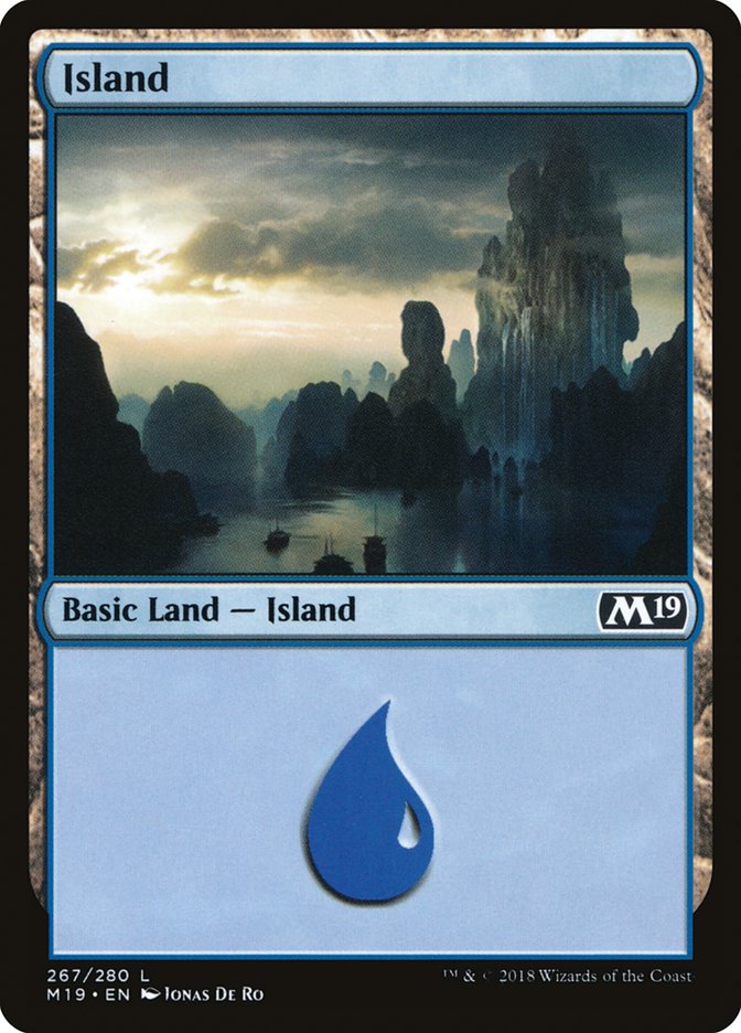 Island (267) [Core Set 2019] | Card Merchant Takapuna