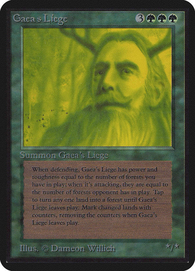 Gaea's Liege [Alpha Edition] | Card Merchant Takapuna