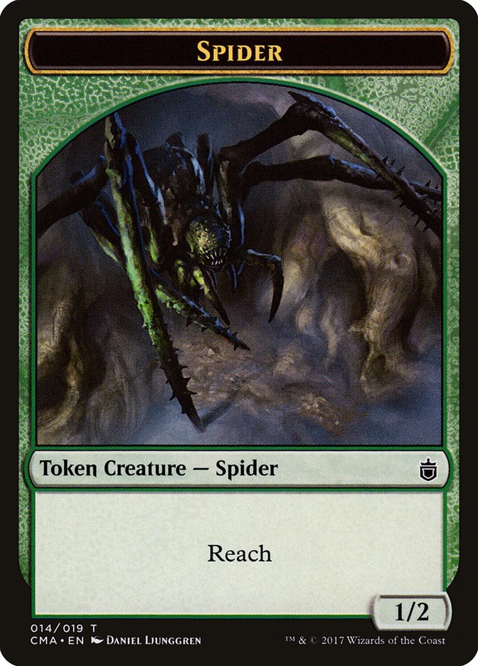 Spider Token [Commander Anthology Tokens] | Card Merchant Takapuna