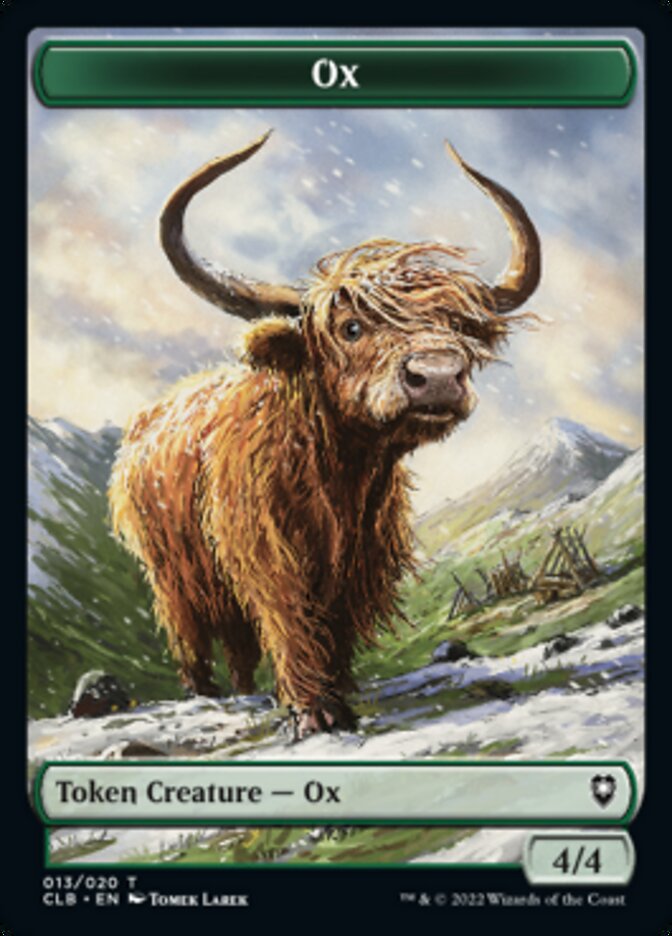 Ox Token [Commander Legends: Battle for Baldur's Gate Tokens] | Card Merchant Takapuna