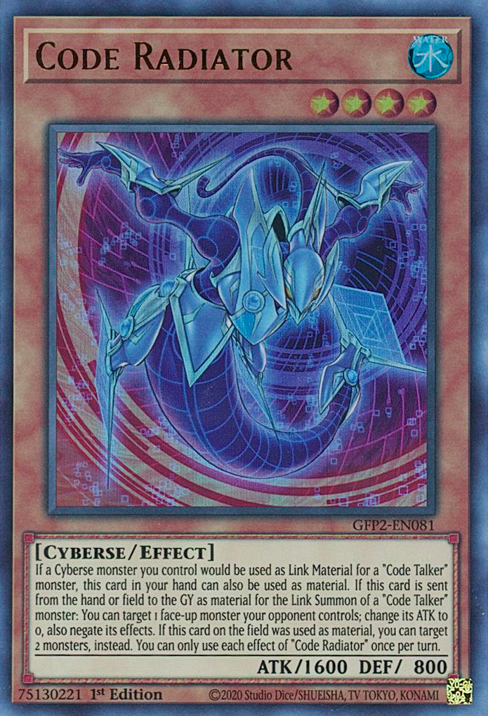 Code Radiator [GFP2-EN081] Ultra Rare | Card Merchant Takapuna