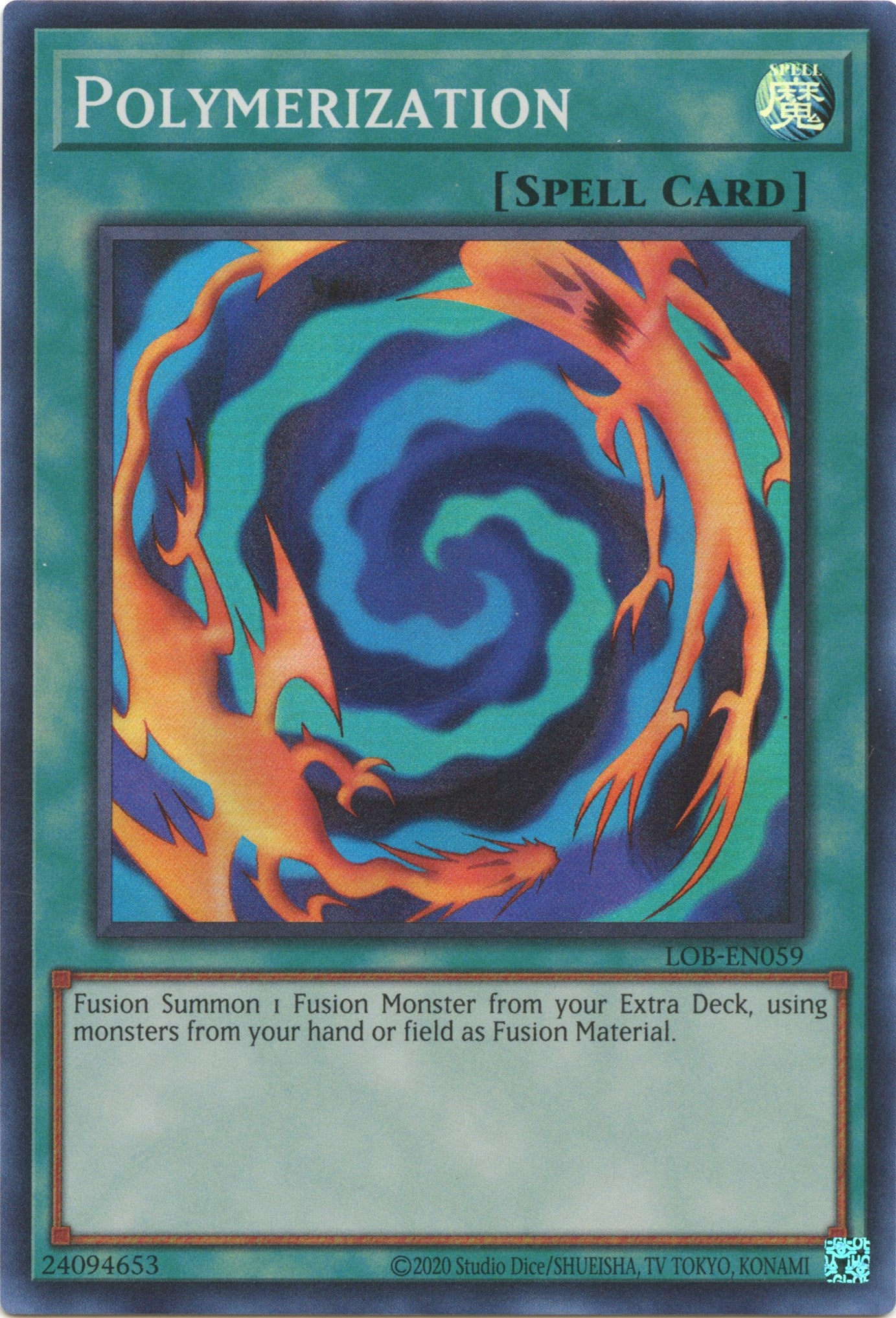 Polymerization (25th Anniversary) [LOB-EN059] Super Rare | Card Merchant Takapuna