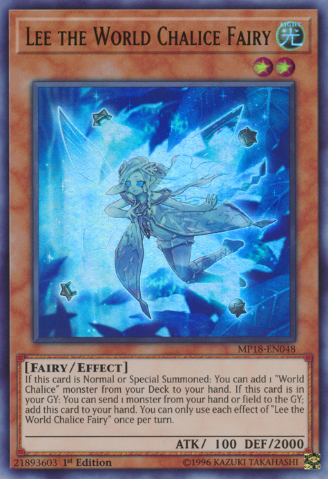 Lee the World Chalice Fairy [MP18-EN048] Ultra Rare | Card Merchant Takapuna