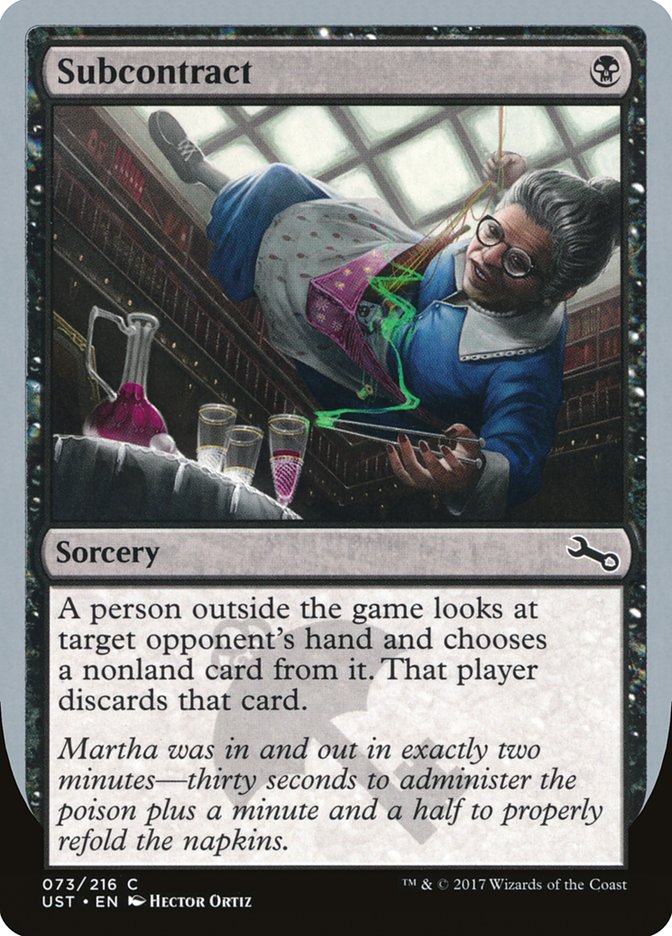 Subcontract [Unstable] | Card Merchant Takapuna