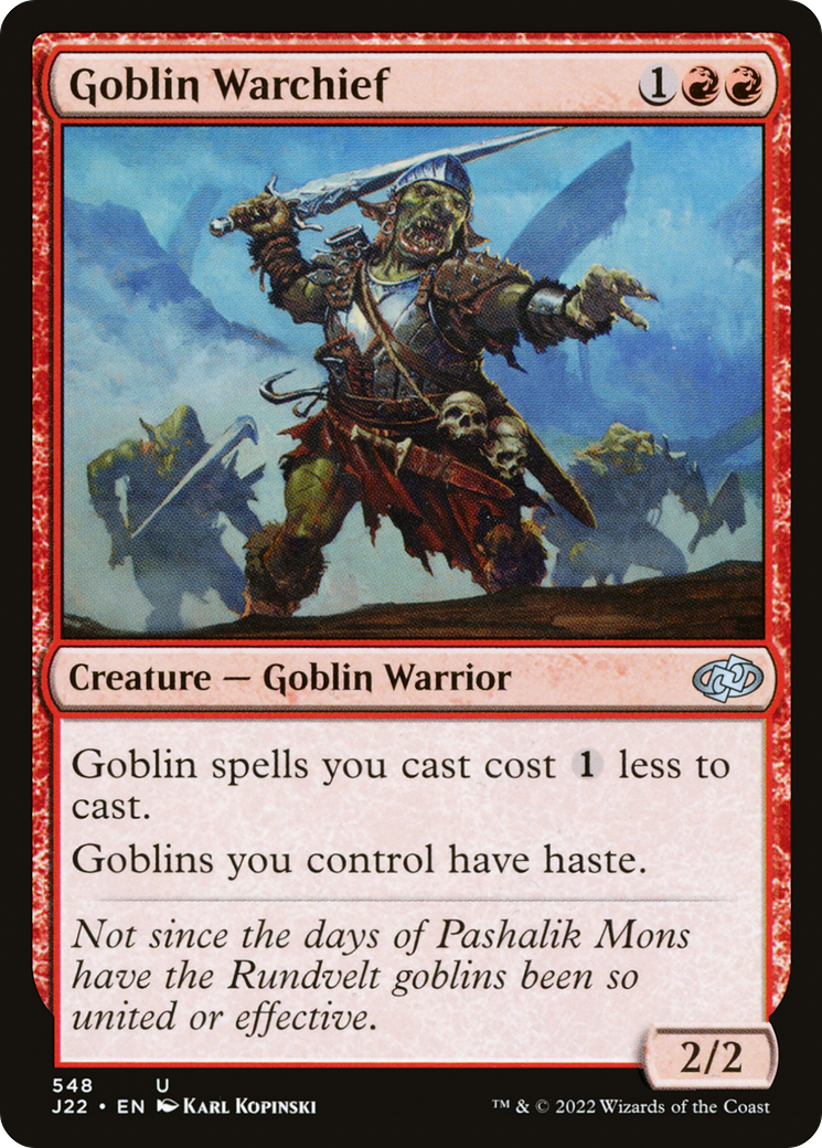 Goblin Warchief [Jumpstart 2022] | Card Merchant Takapuna