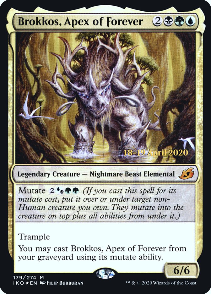 Brokkos, Apex of Forever [Ikoria: Lair of Behemoths Prerelease Promos] | Card Merchant Takapuna