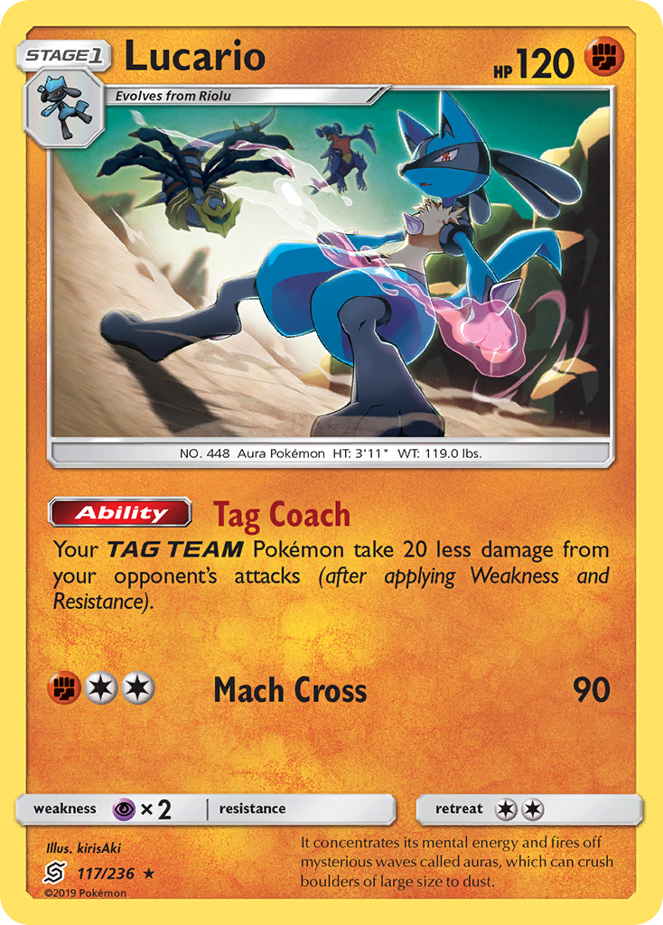 Lucario (117/236) [Sun & Moon: Unified Minds] | Card Merchant Takapuna