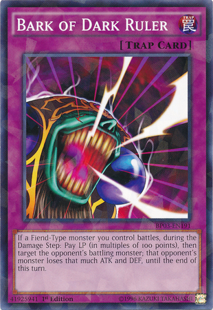 Bark of Dark Ruler [BP03-EN191] Shatterfoil Rare | Card Merchant Takapuna