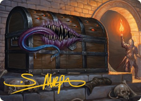 Mimic Art Card (Gold-Stamped Signature) [Dungeons & Dragons: Adventures in the Forgotten Realms Art Series] | Card Merchant Takapuna