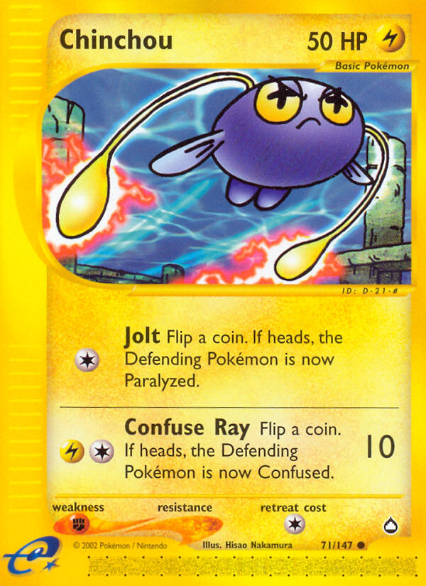 Chinchou (71/147) [Aquapolis] | Card Merchant Takapuna