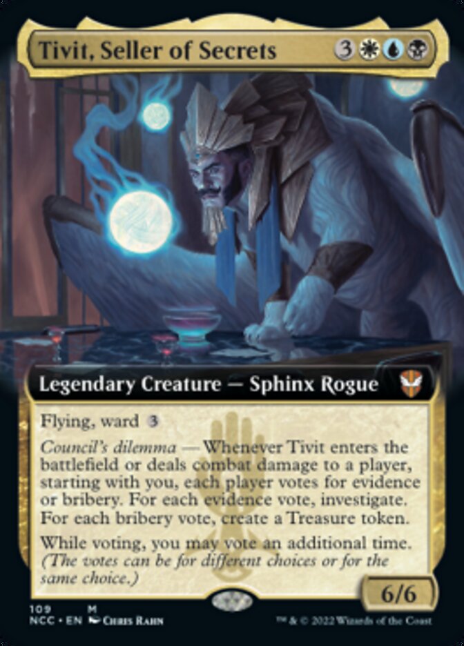 Tivit, Seller of Secrets (Extended Art) [Streets of New Capenna Commander] | Card Merchant Takapuna