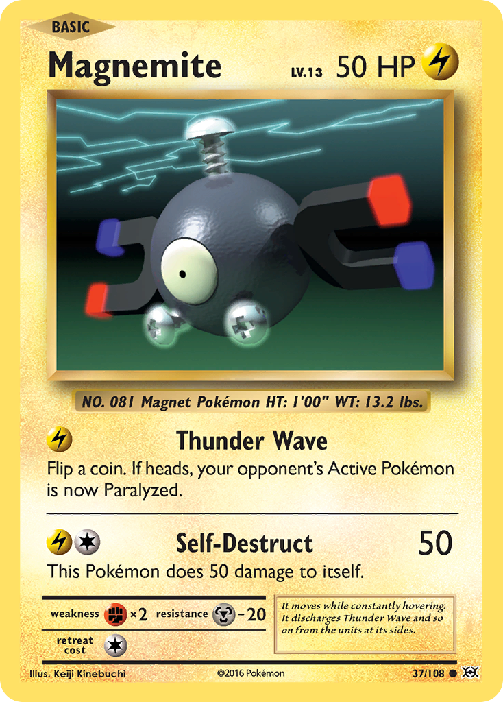 Magnemite (37/108) [XY: Evolutions] | Card Merchant Takapuna