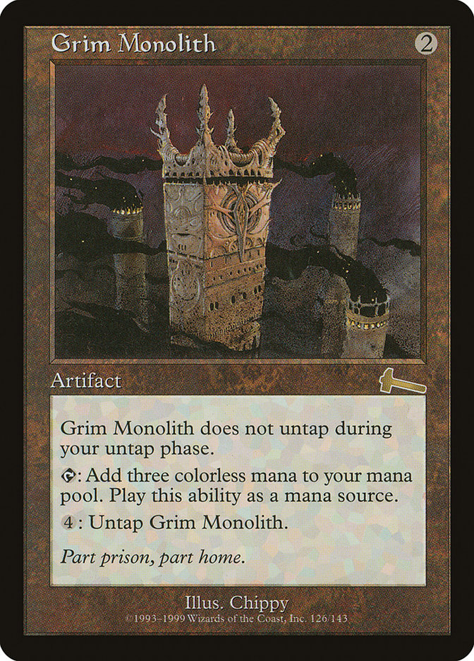 Grim Monolith [Urza's Legacy] | Card Merchant Takapuna