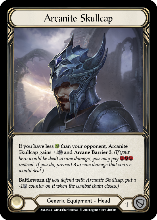 Arcanite Skullcap [ARC150-L] (Arcane Rising)  1st Edition Cold Foil | Card Merchant Takapuna