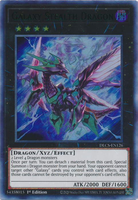 Galaxy Stealth Dragon (Green) [DLCS-EN126] Ultra Rare | Card Merchant Takapuna