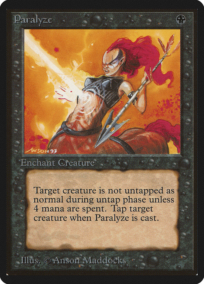 Paralyze [Beta Edition] | Card Merchant Takapuna