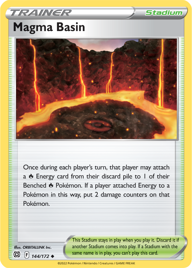 Magma Basin (144/172) [Sword & Shield: Brilliant Stars] | Card Merchant Takapuna