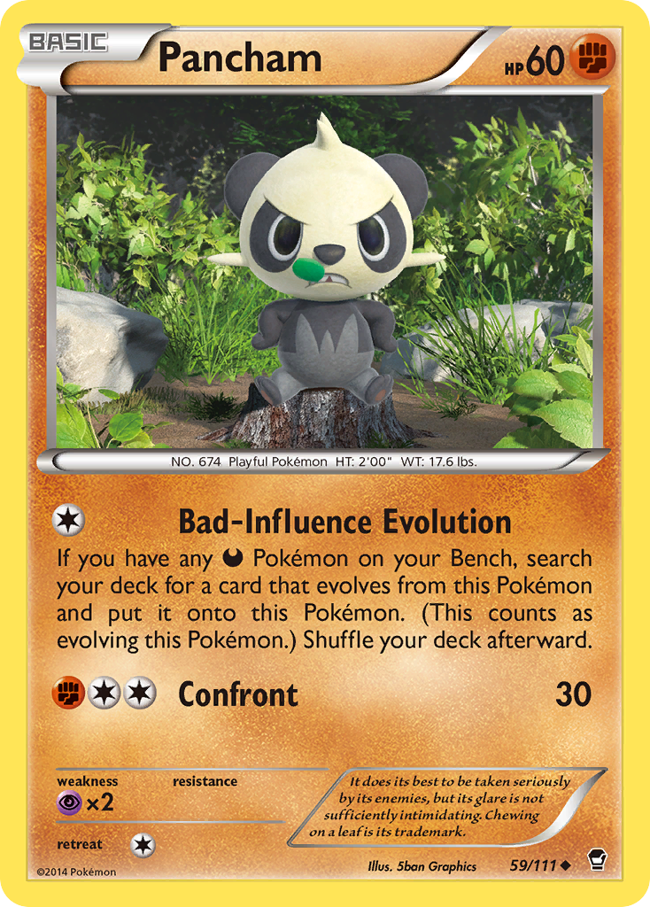 Pancham (59/111) [XY: Furious Fists] | Card Merchant Takapuna