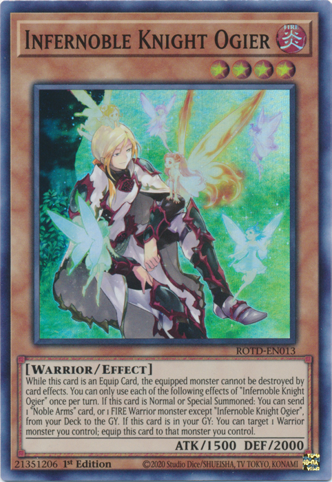 Infernoble Knight Ogier [ROTD-EN013] Super Rare | Card Merchant Takapuna