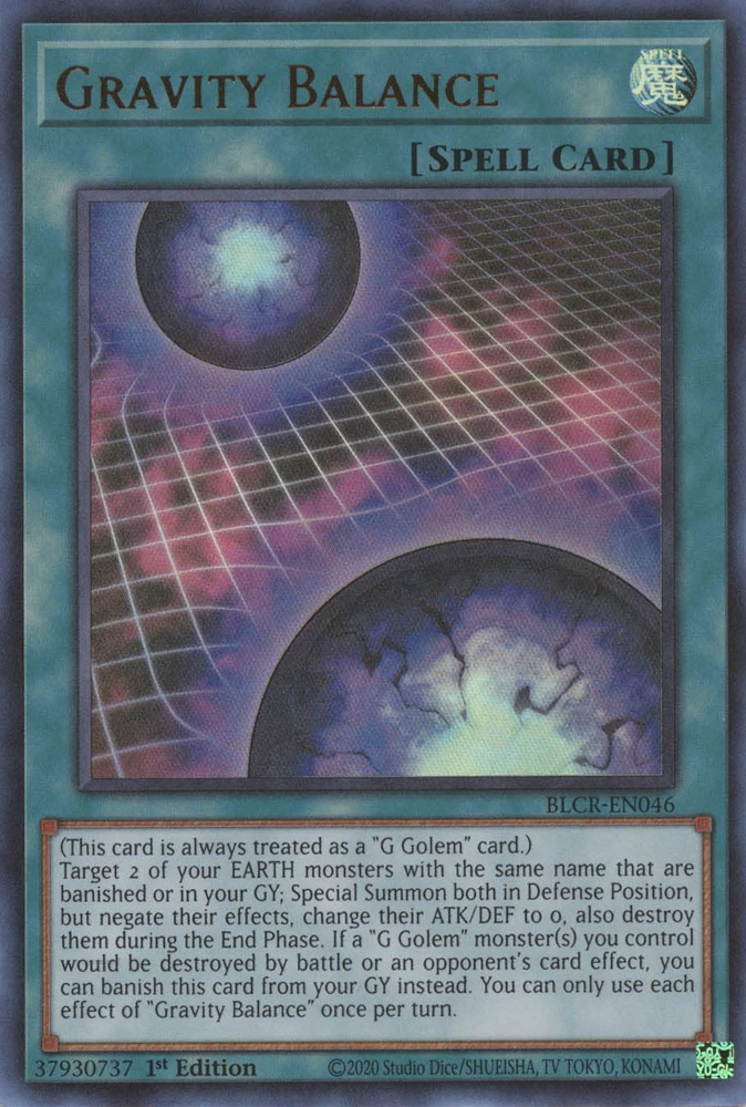 Gravity Balance [BLCR-EN046] Ultra Rare | Card Merchant Takapuna