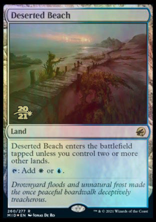 Deserted Beach [Innistrad: Midnight Hunt Prerelease Promos] | Card Merchant Takapuna