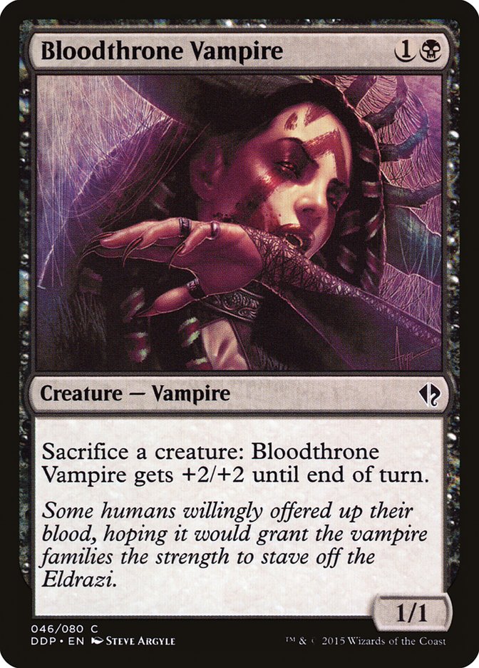 Bloodthrone Vampire [Duel Decks: Zendikar vs. Eldrazi] | Card Merchant Takapuna