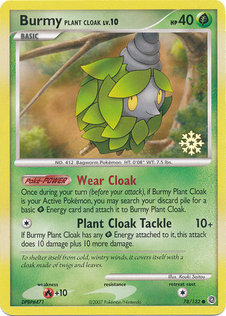 Burmy Plant Cloak (78/132) [Countdown Calendar Promos] | Card Merchant Takapuna