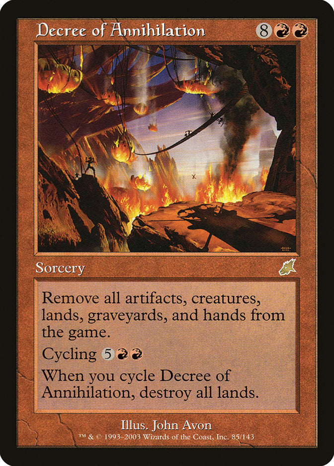 Decree of Annihilation [Scourge] | Card Merchant Takapuna