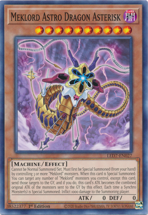 Meklord Astro Dragon Asterisk [LED7-EN027] Common | Card Merchant Takapuna