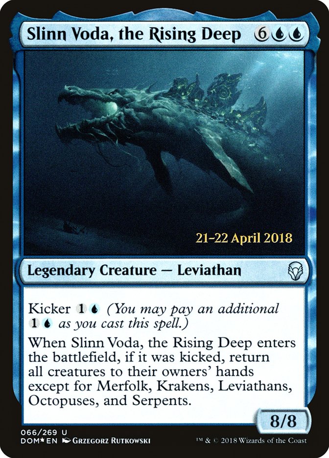 Slinn Voda, the Rising Deep [Dominaria Prerelease Promos] | Card Merchant Takapuna