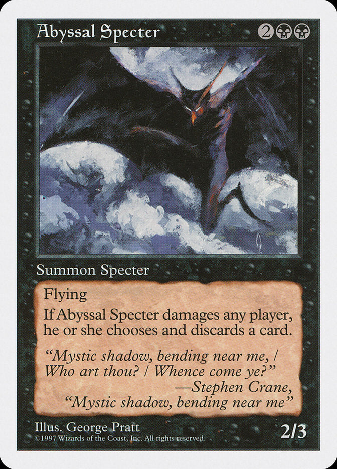 Abyssal Specter [Fifth Edition] | Card Merchant Takapuna