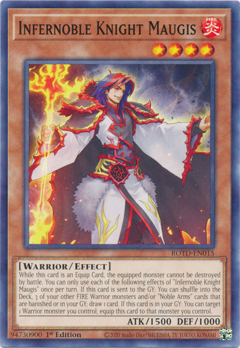 Infernoble Knight Maugis [ROTD-EN015] Common | Card Merchant Takapuna