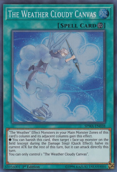 The Weather Cloudy Canvas [SPWA-EN038] Super Rare | Card Merchant Takapuna