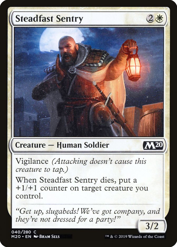 Steadfast Sentry [Core Set 2020] | Card Merchant Takapuna