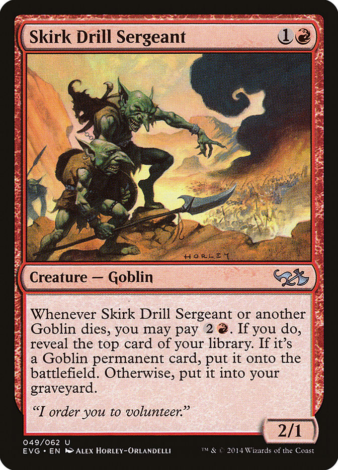 Skirk Drill Sergeant (Elves vs. Goblins) [Duel Decks Anthology] | Card Merchant Takapuna