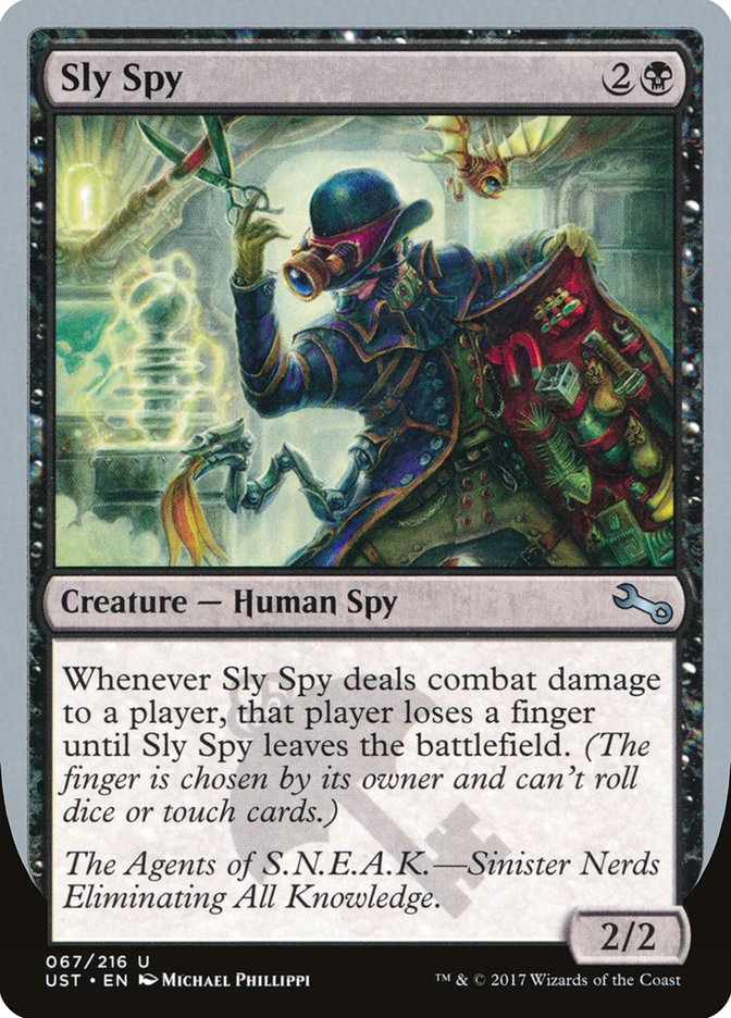 Sly Spy ("Sinister Nerds Eliminating All Knowledge") [Unstable] | Card Merchant Takapuna