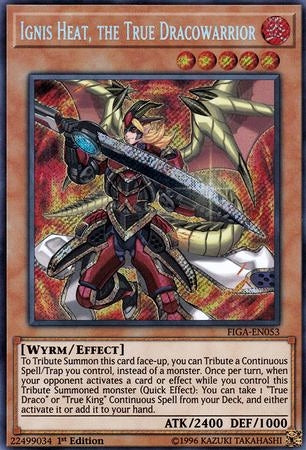 Ignis Heat, the True Dracowarrior [FIGA-EN053] Secret Rare | Card Merchant Takapuna