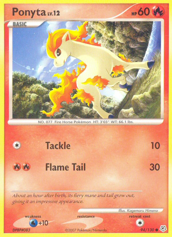 Ponyta (94/130) [Diamond & Pearl: Base Set] | Card Merchant Takapuna