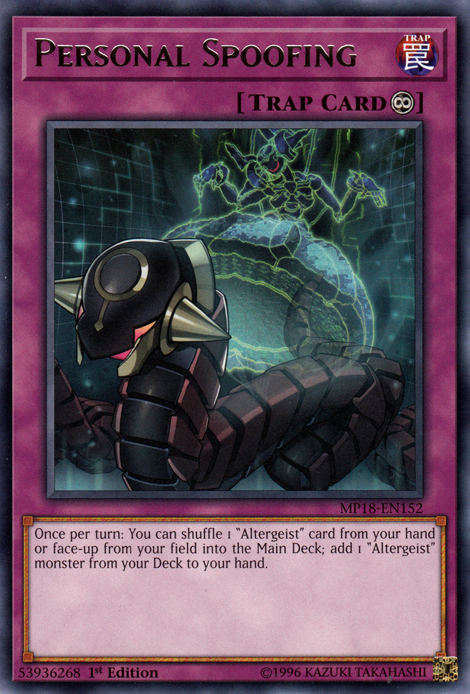 Personal Spoofing [MP18-EN152] Rare | Card Merchant Takapuna