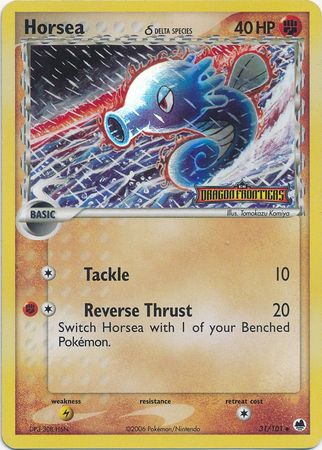 Horsea (31/101) (Delta Species) (Stamped) [EX: Dragon Frontiers] | Card Merchant Takapuna